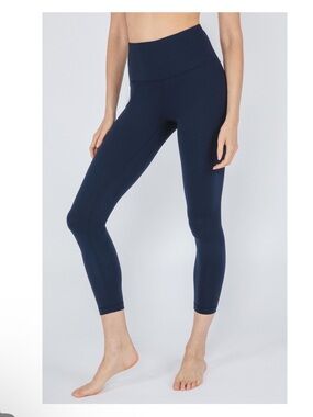 90 Degree By Reflex Navy High-Waist Performance Leggings